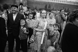 A family on an outing to visit the Kremlin. The standards they embodied would remain  paramount in Russians for thirty more years. 1963