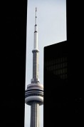 Canada. Toronto. 1994. The CN tower, the worlds tallest freestanding building.